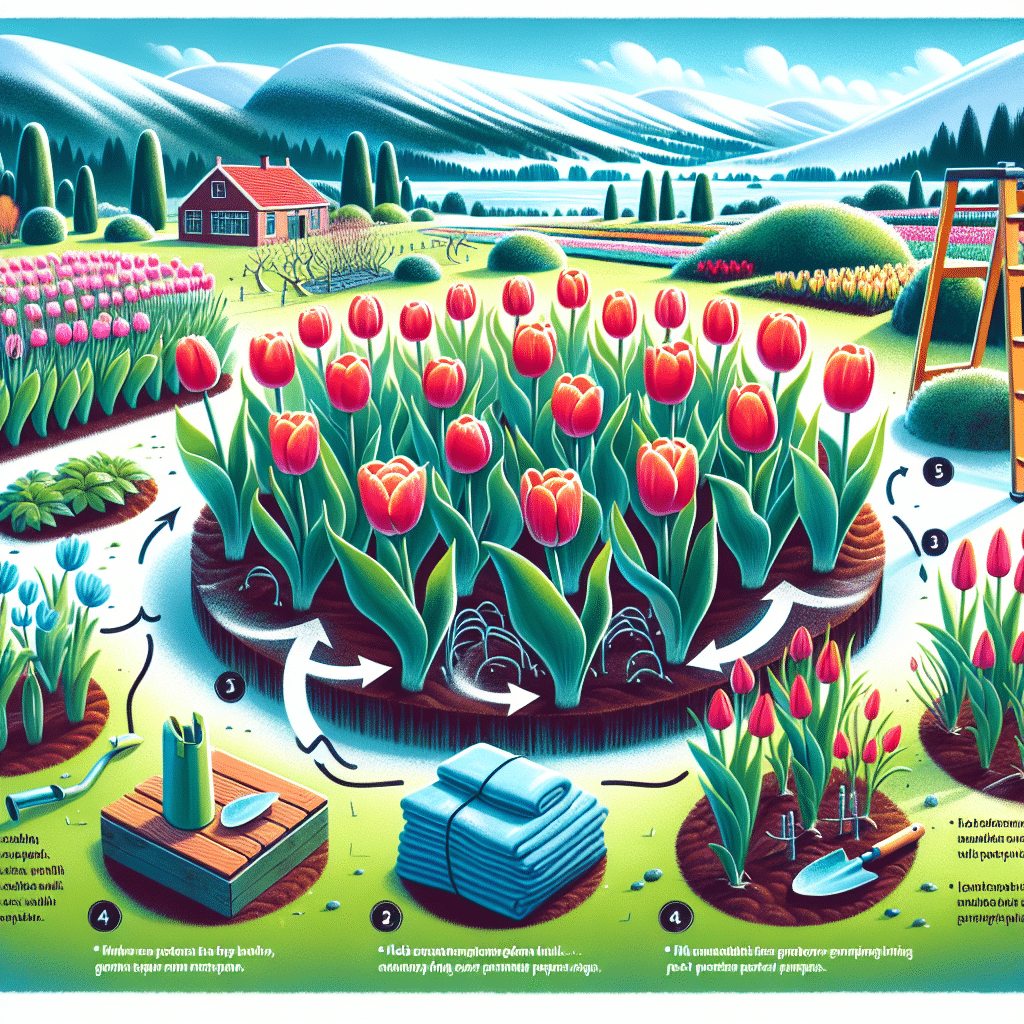 Bescherming tegen vorst voor tulpen